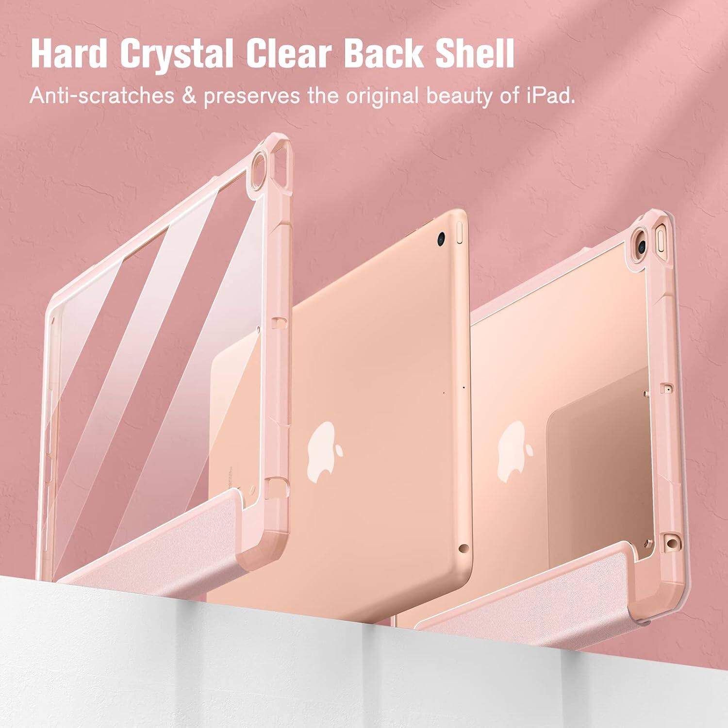 Hard Crystal Clear Back Shell  
Anti-scratches & preserves the original beauty of iPad.