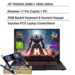 ASUS - TUF A18 18" WQXGA Laptop - AMD Ryzen 7 260, 64GB RAM - 2TB SSD - NVIDIA GeForce RTX 5070 - For Gaming & Heavy Tasks - Gray