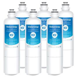 Waterdrop - BM-WD-F15-6 Refrigerator Water Filter 6 Pack - White