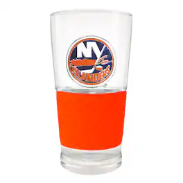 Great American Products - New York Islanders 22oz. Pilsner Glass with Silicone Grip - Orange