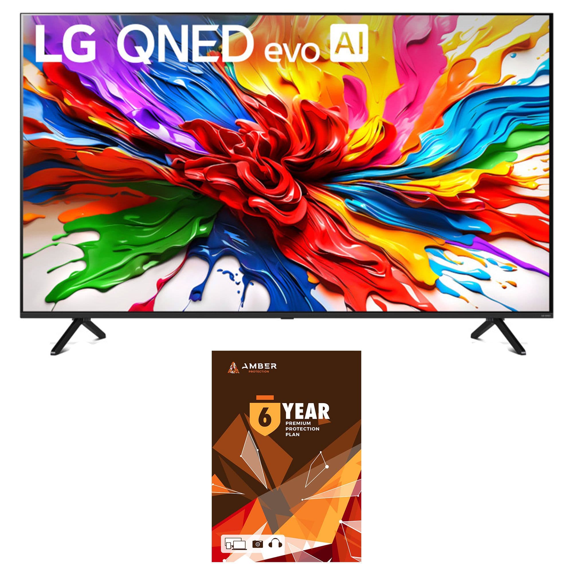 LG - 65QNED92AUA 65 Inch 4K QNED Mini LED evo AI Smart TV with a 6 Year Amber Protection Plan (2025)