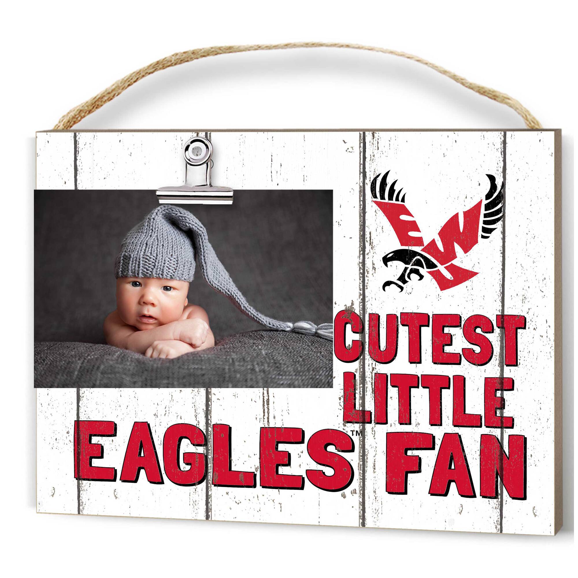 Eastern Washington Eagles 8'' x 10'' Cutest Little Fan Weathered Team Logo Clip Photo Frame