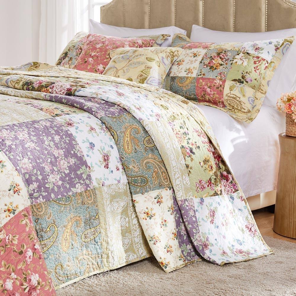 Left. BreeBe - Blooming Prairie Bedspread Set - 2 Piece Twin/XL - Multi.