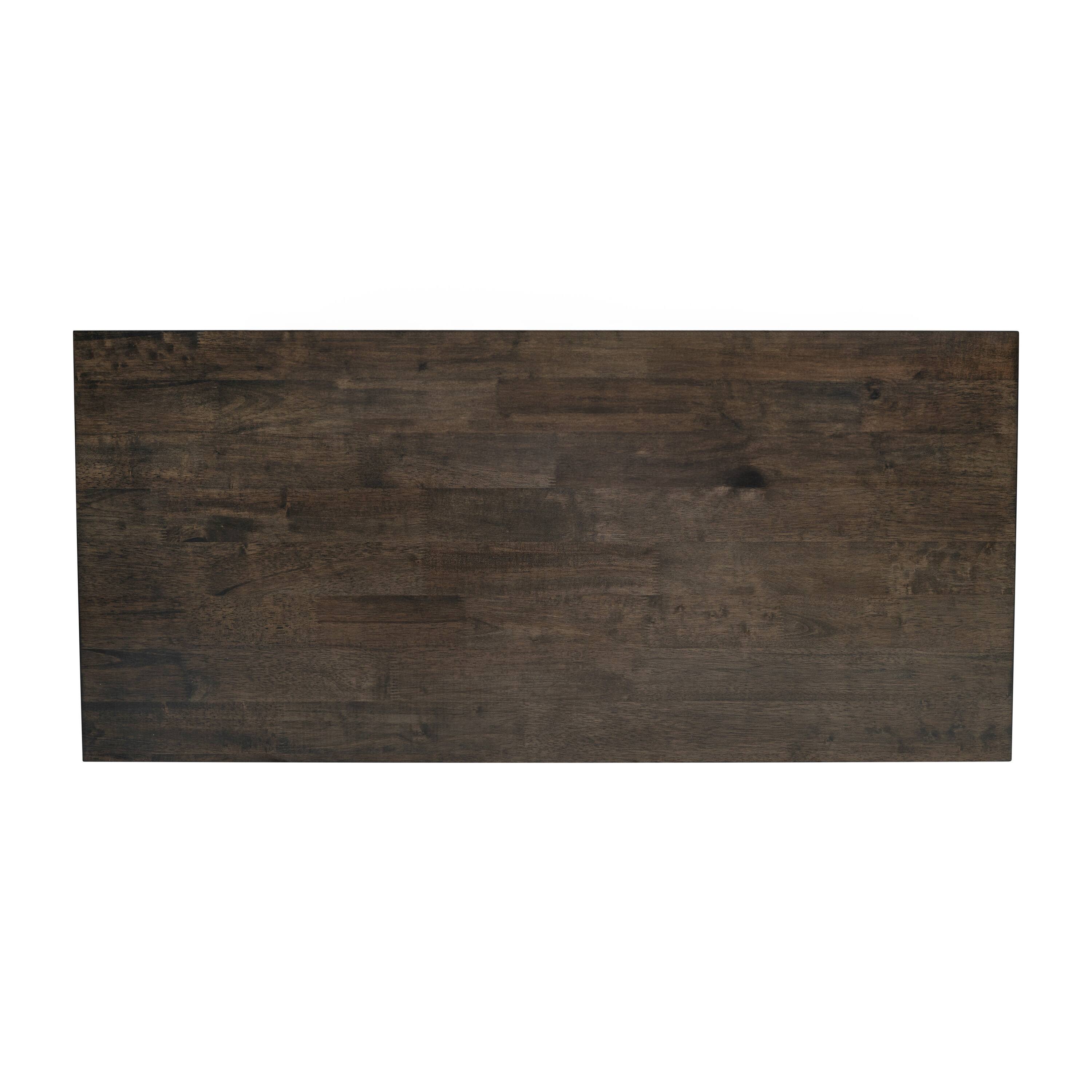 Alt View 9. Emma + Oliver - Mitchell Solid Wood Farmhouse Style Coffee Table with Storage Shelf - Dark Gray.