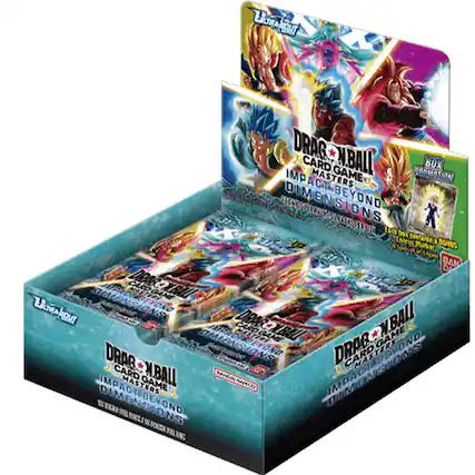 DRAGON BALL CARD GAME
IMPACT BEYOND DIMENSIONS
BOX PROMOTION
BONUS
BAN