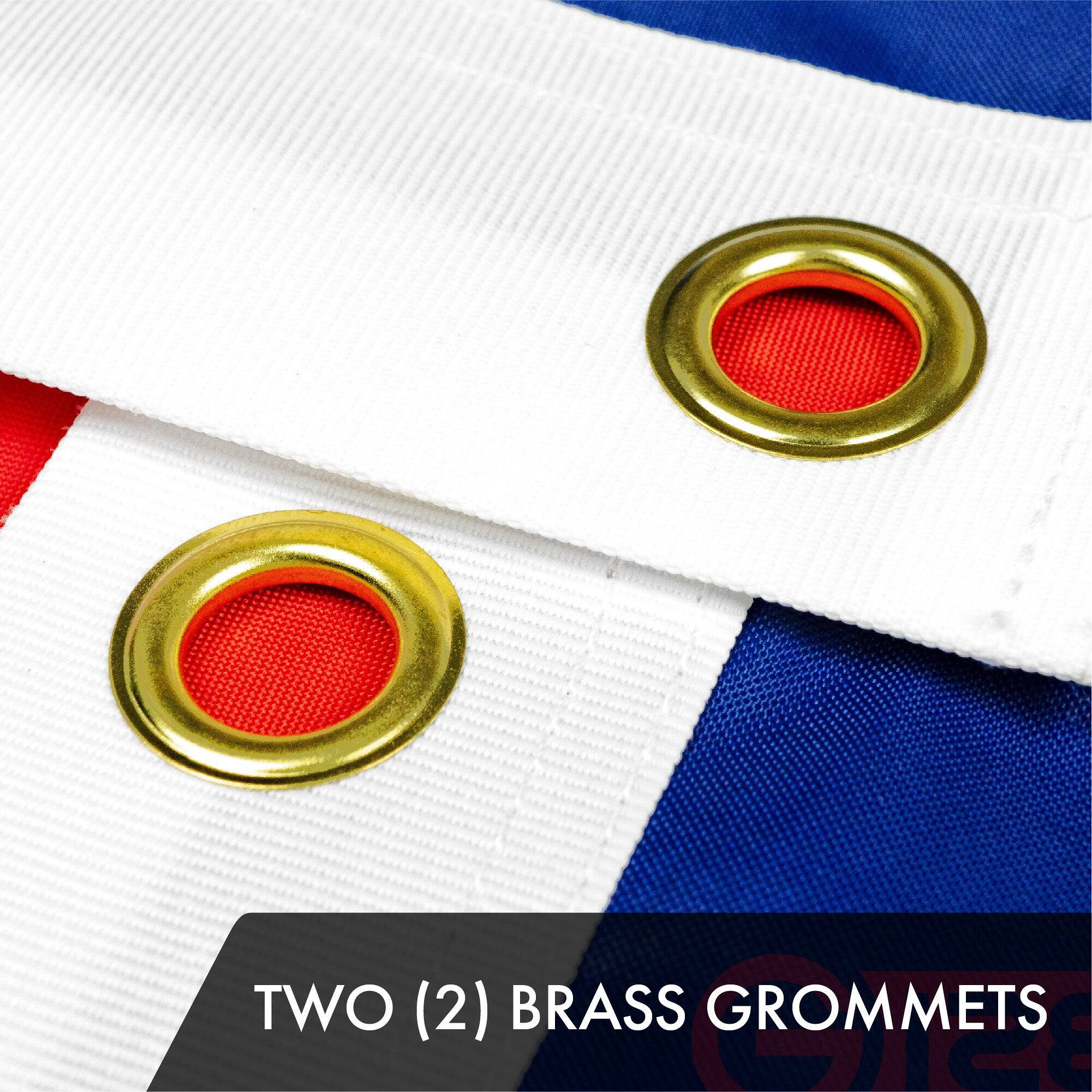 TWO (2) BRASS GROMMETS