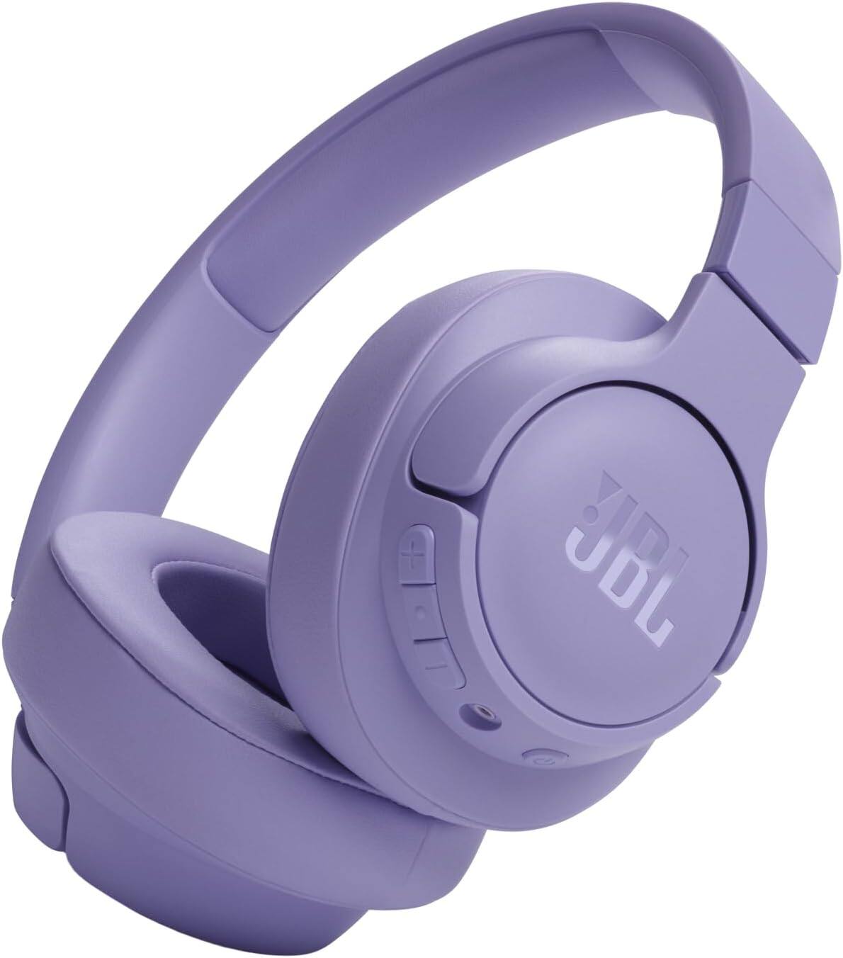Front. JBL - JBL Tune 720BT - Wireless Over-Ear Headphones Pure Bass Sound, (Purple) - Purple.