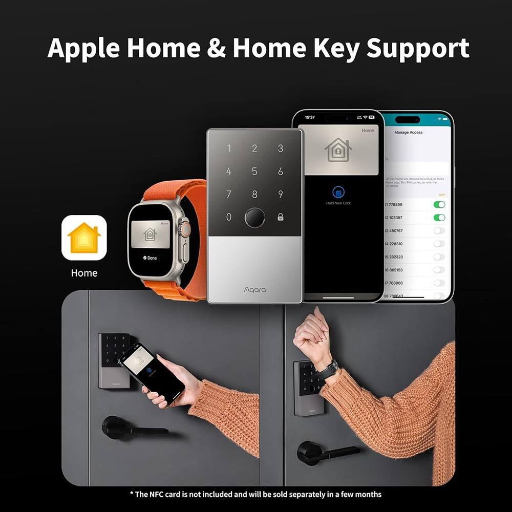 Apple Home & Home Key Support

* The NFC card is not included and will be sold separately in a few months