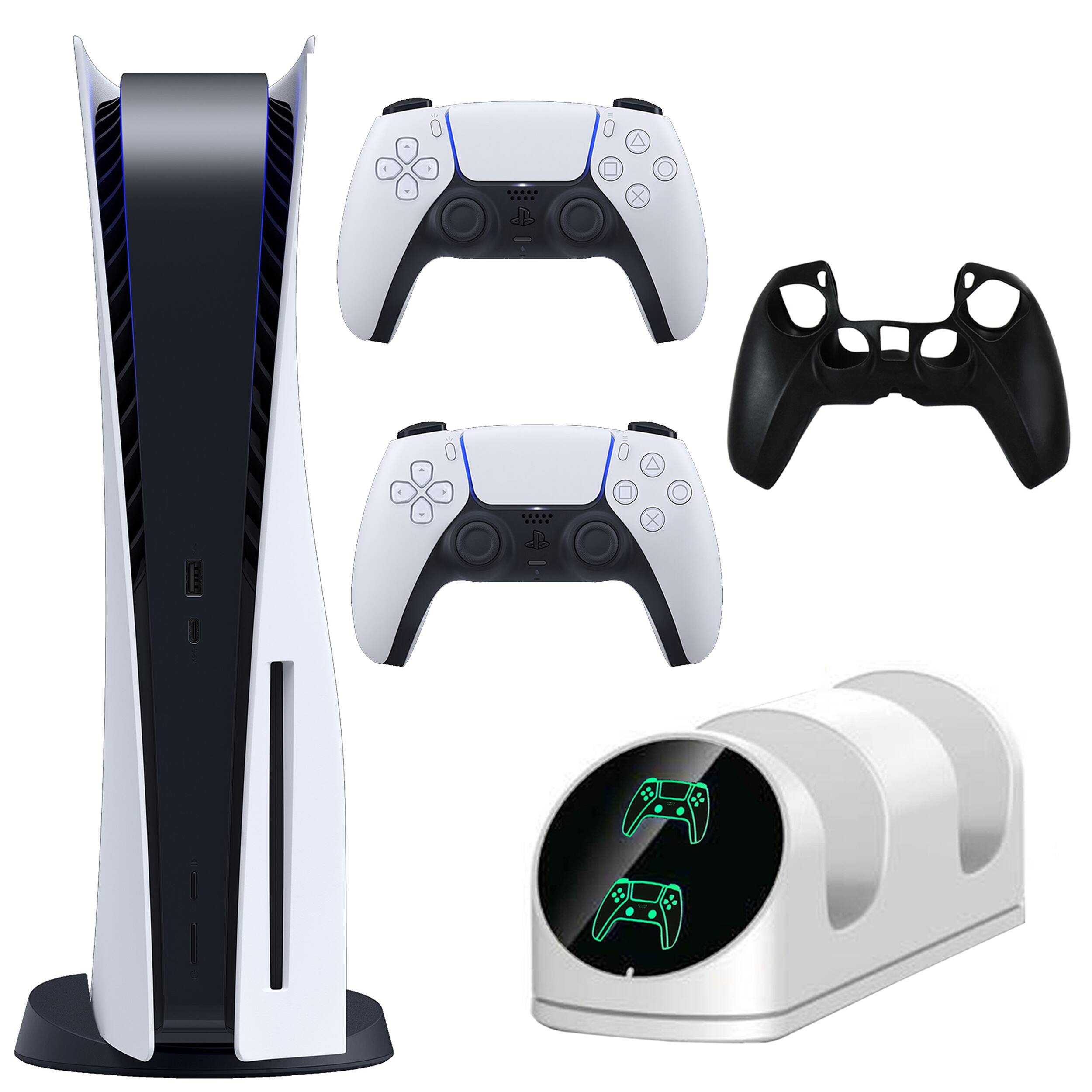 PlayStation 5 Console with Extra DualSense Controller and Accessories - PlayStation 5