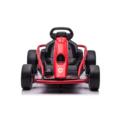 Front. GoTrax - GOTRAX Drift Go Kart Electric Ride On for Kids, Up to 8 MPH, 120 lbs Weight Capacity, Red - Red.