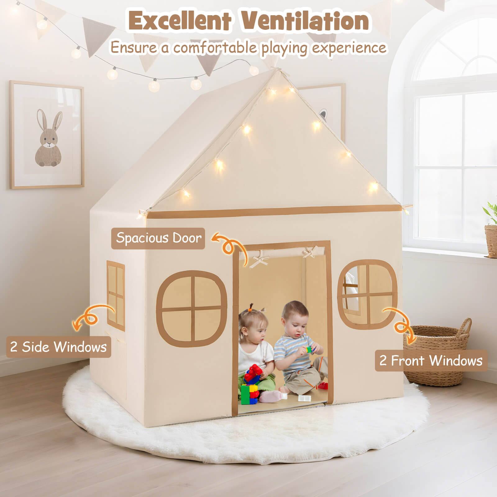 Excellent Ventilation  
Ensure a comfortable playing experience  

Spacious Door  

2 Side Windows  

2 Front Windows