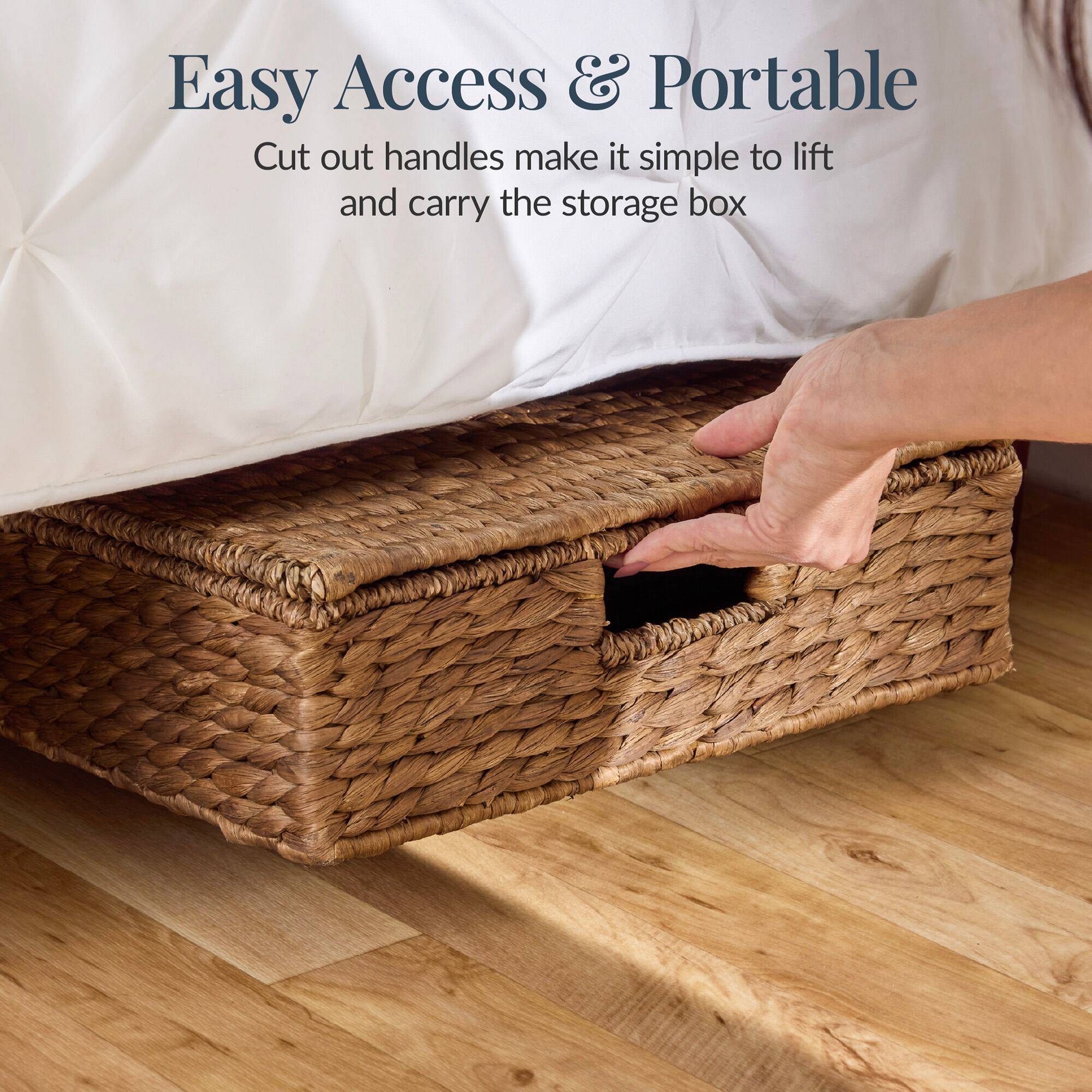 Easy Access & Portable

Cut out handles make it simple to lift and carry the storage box