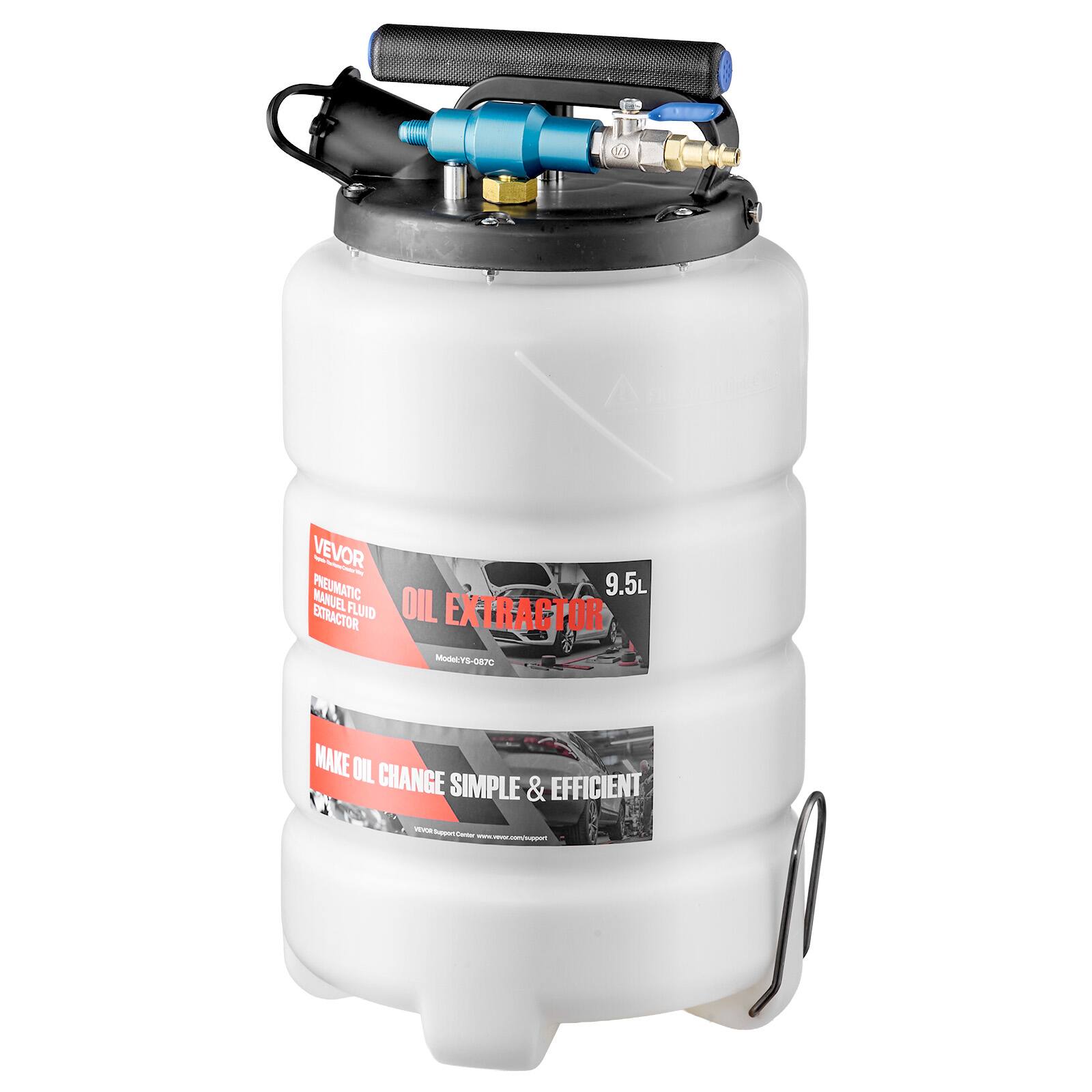 VEVOR PNEUMATIC 9.5L MANUAL FLUID OIL EXTRACTOR  
Model: Y5-087C  
MAKE OIL CHANGE SIMPLE & EFFICIENT