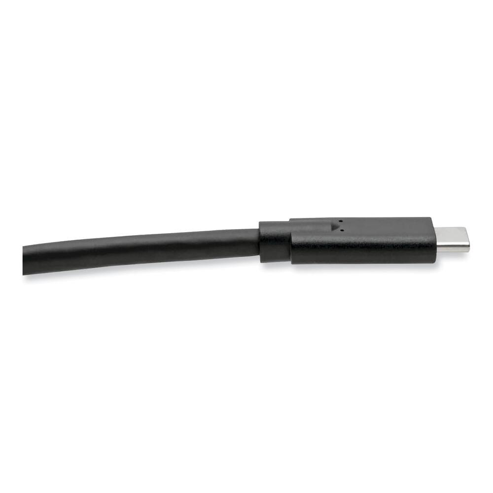 Left. Tripp Lite - Tripp Lite U420-006-5A 6 ft. USB Type-C (USB-C) to USB Type-C (M/M) 5 A USB 3.1 Gen 1 (5 Gbps) Cable - Black - Black.