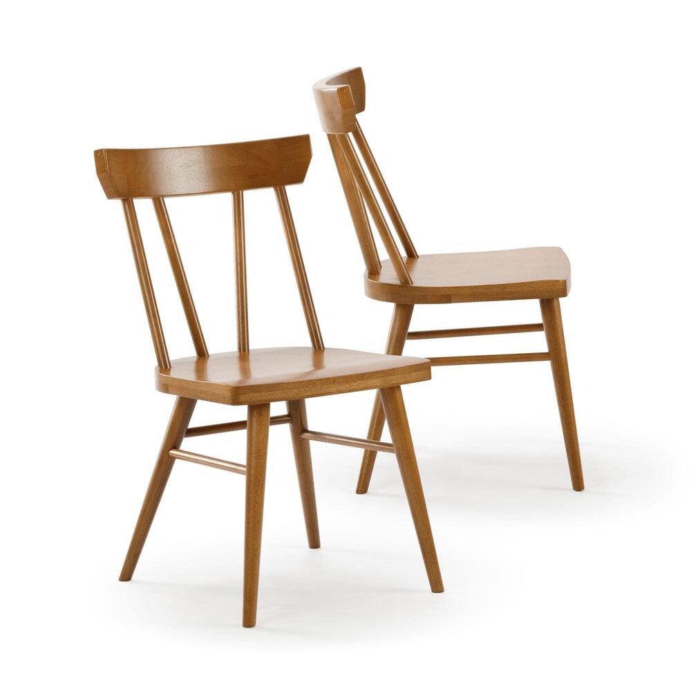 Alt View 1. Plank+Beam - Windsor Dining Chair (2 pack), Pecan - Pecan.
