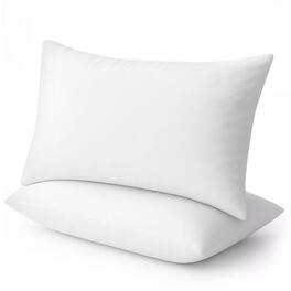 Comfety - Luxury Down Alternative Bed Pillow, Cotton Sleeping Pillow for Back and Side Sleepers, Queen Size - White