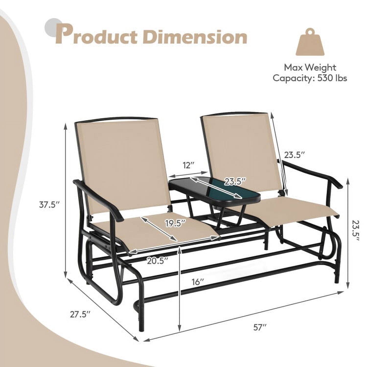 Product Dimension  
Max Weight Capacity: 530 lbs  
12" 23.5" 23.5" 37.5" 19.5" 23.5" 20.5" 16" 27.5" 57"