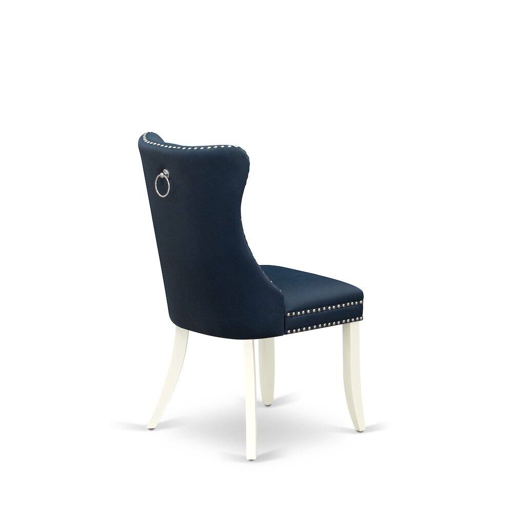 Alt View 1. East West Furniture - Parson Chairs - White.
