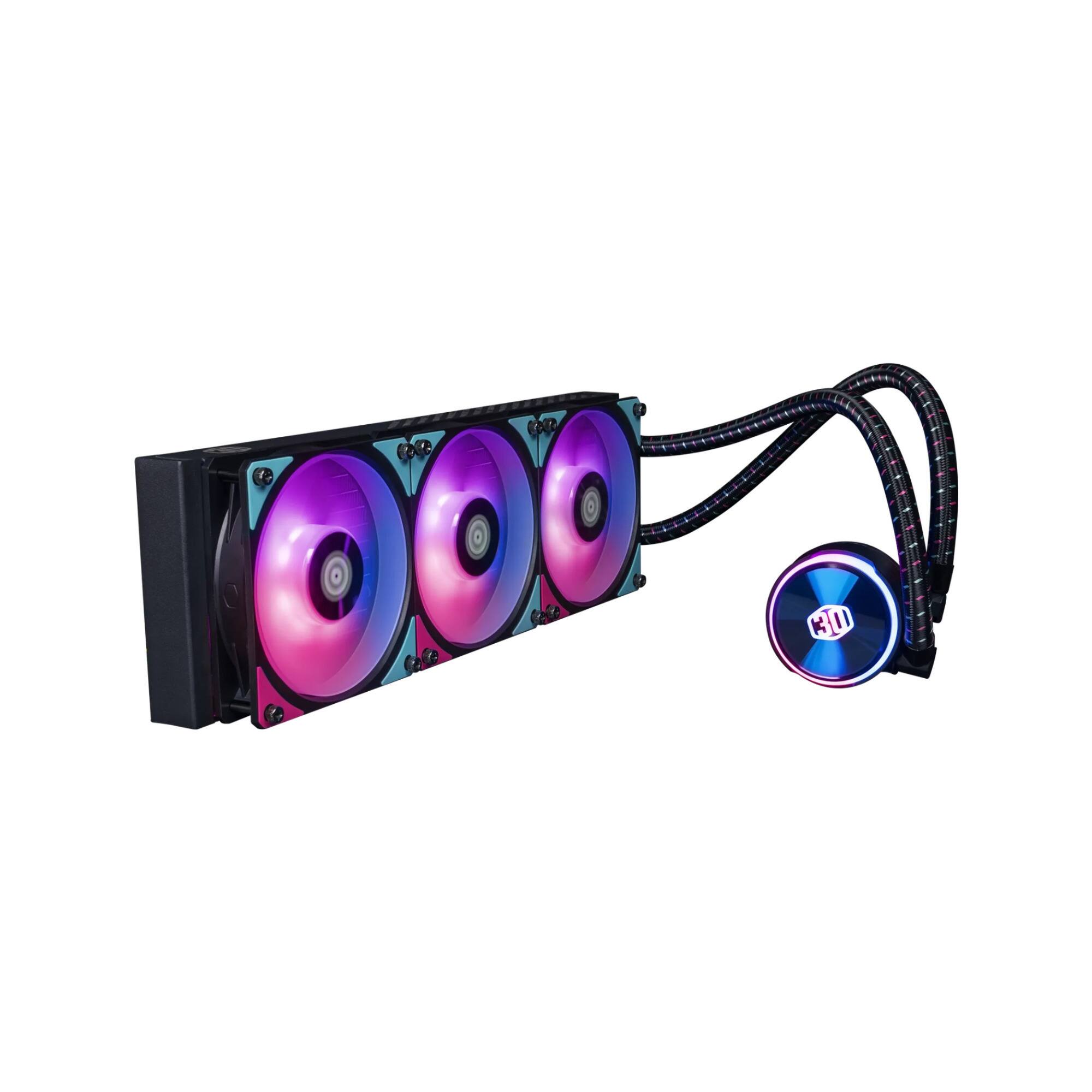 Back. Cooler Master - Cooler Master MasterLiquid PL360 FLUX 30th Anniversary Edition - Black.