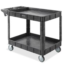 Dryser - Utility Service Cart with Tiers - 550 -lb Capacity - 5-in Wheels - Black