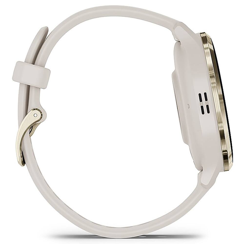 Alt View 3. Garmin - Venu 3S Fitness GPS Smartwatch 41 mm + Charging Stand & Extra Bands Bundle - Soft Gold S/S Bezel|Ivory Case & Silicone Band.