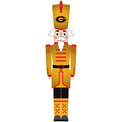 Front. Fan Creations - Grambling Tigers 46" Nutcracker Leaner - Multicolor.