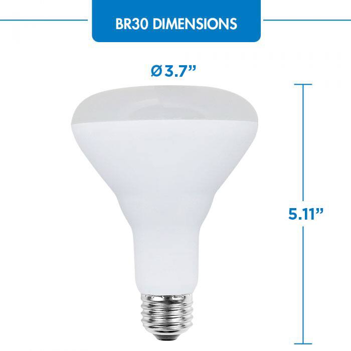 BR30 DIMENSIONS 3.7" 5.11"