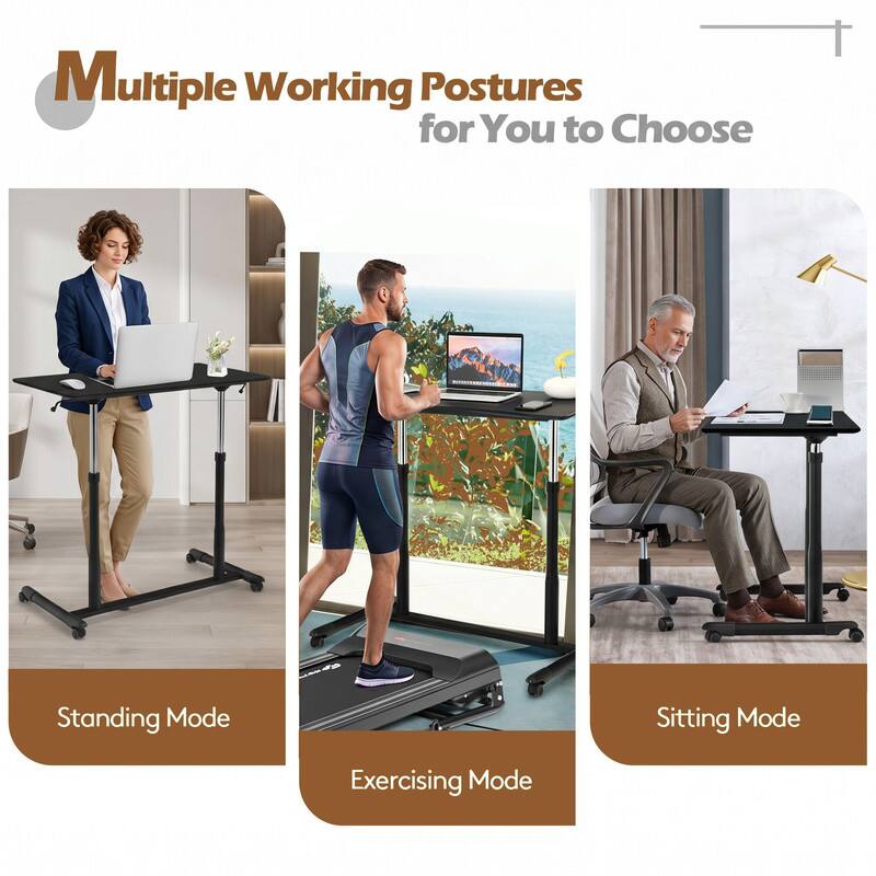 Multiple Working Postures for You to Choose

- Standing Mode
- Exercising Mode
- Sitting Mode