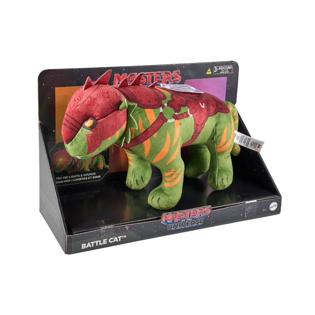 Masters of the Universe

Battle Cat

Lights & Sounds Try Me! Lumières et Sons Saie-Moi!

AG13 LB44 of 4 cm - 0g