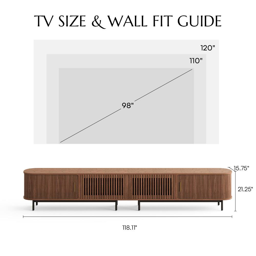 TV SIZE & WALL FIT GUIDE

120"  
110"  
98"  
15.75"  
21.25"  
118.11"