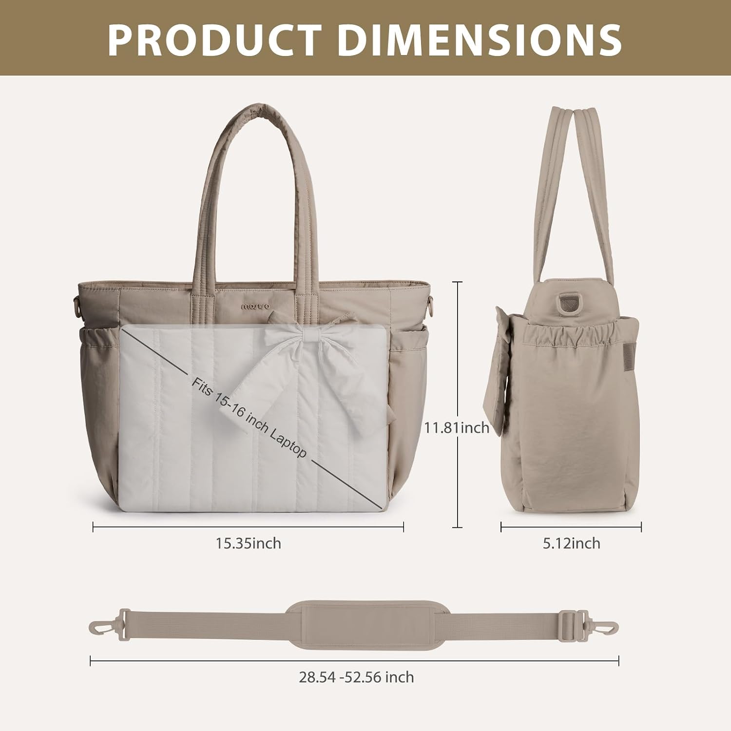 PRODUCT DIMENSIONS

Fits 15-16 inch Laptop

11.81 inch
15.35 inch
5.12 inch
28.54-52.56 inch