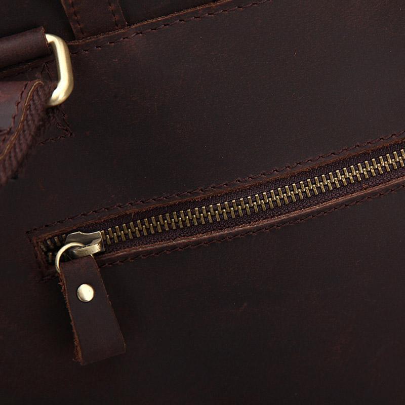 Alt View 8. Steel Horse Leather - The Gyda Backpack | Vintage Leather Travel Backpack - Dark Brown.