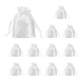 Unique Bargains - 12pcs 3.9" x 5.9" Party Favor Bags Favor Bags for Birthday Candy - White