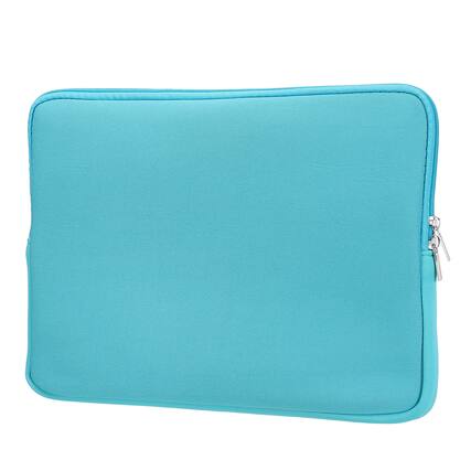 Front. Unique Bargains - Laptop Case - Polyester Computer Sleeve Carrying Bag, Waterproof Protective Cover for 15.6" Notebook - Blue.