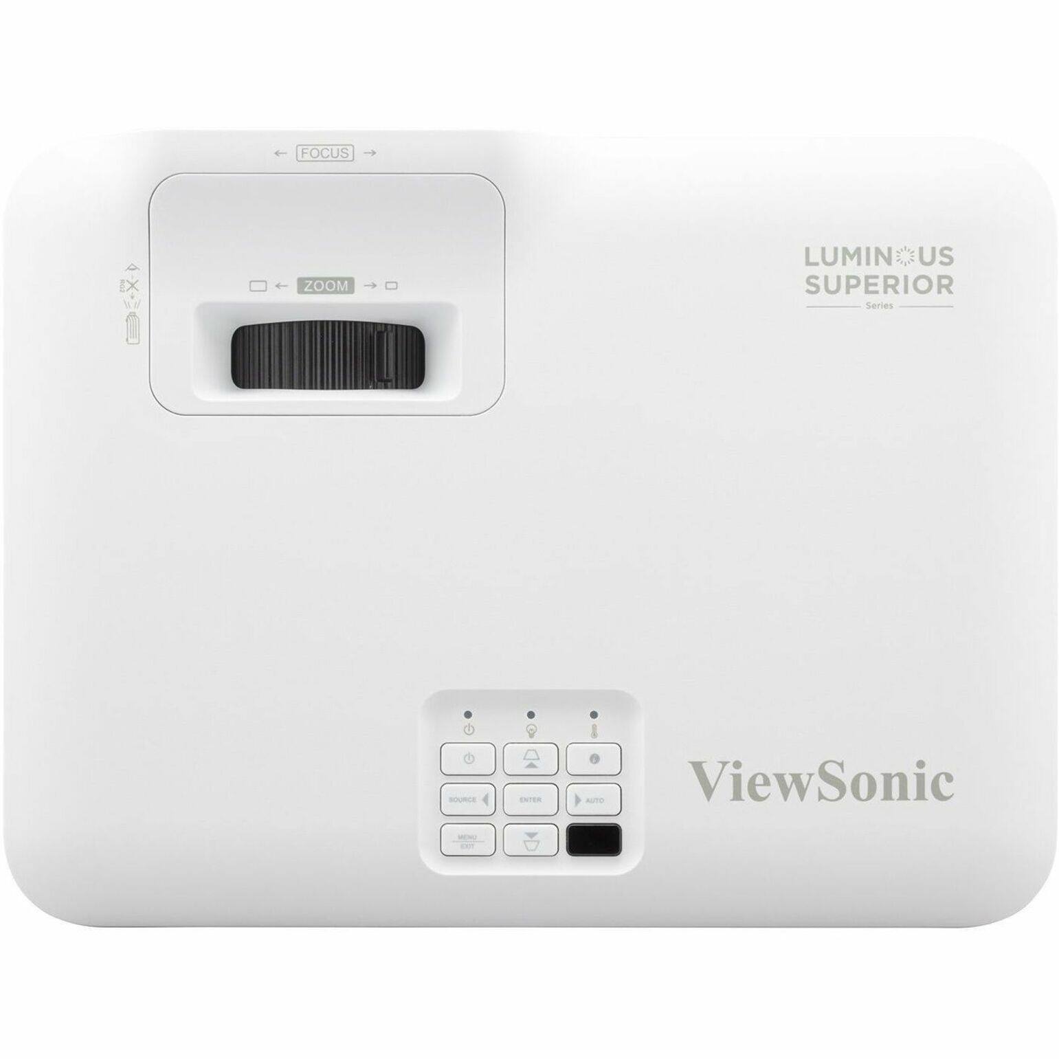 Alt View 10. ViewSonic - LS740HD 5,000 ANSI Lumens 1080p Laser Installation Projector - White.