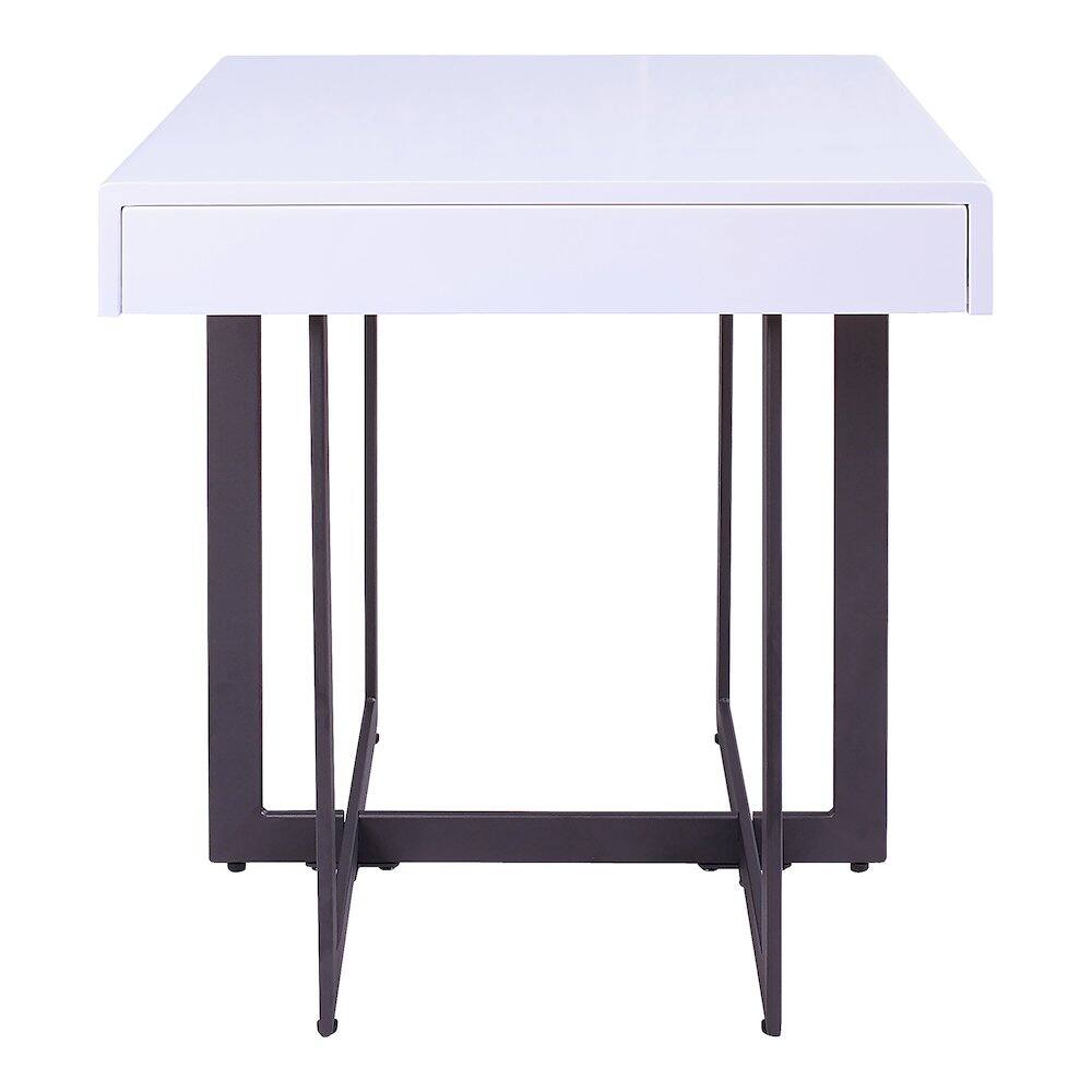 Left. Furniture of America - Vasket Contemporary Metal 1-Drawer End Table - White.