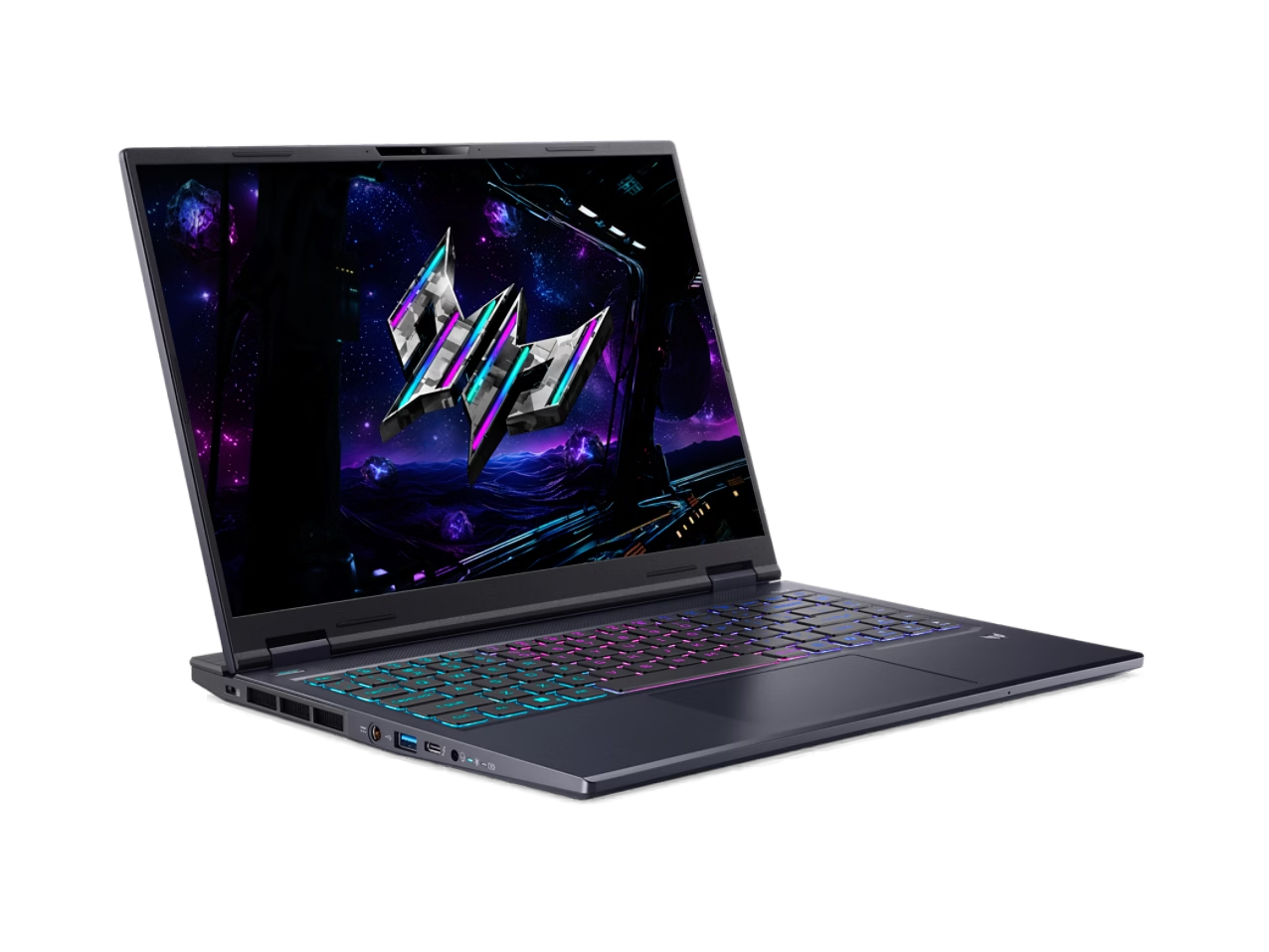 Angle. Acer - Predator Helios Neo 14 AI 14.5" 2880 x 1800 Gaming Laptop Intel Core Ultra 9 285H 32GB RAM 1TB SSD RTX 5070 Wi-Fi 7.