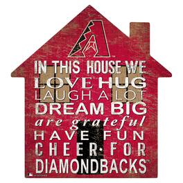 Fan Creations - Arizona Diamondbacks 12'' Team House Sign - Multicolor
