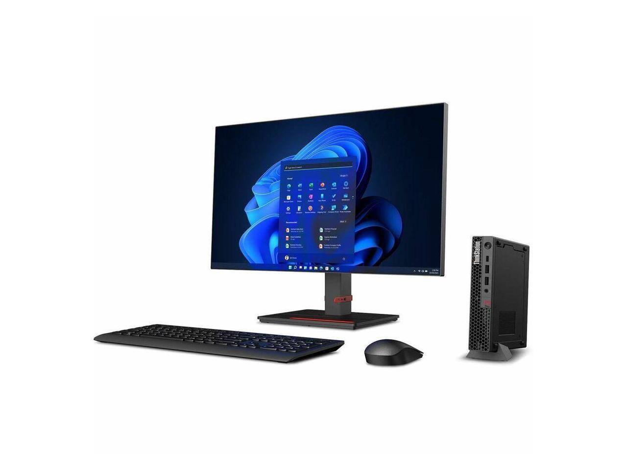 Alt View 4. Lenovo - Lenovo ThinkStation P3 Gen 2 - Intel Core Ultra 9 285 - 32 GB - 1 TB SSD - NVIDIA RTX A400 - Windows 11 Pro - Black.