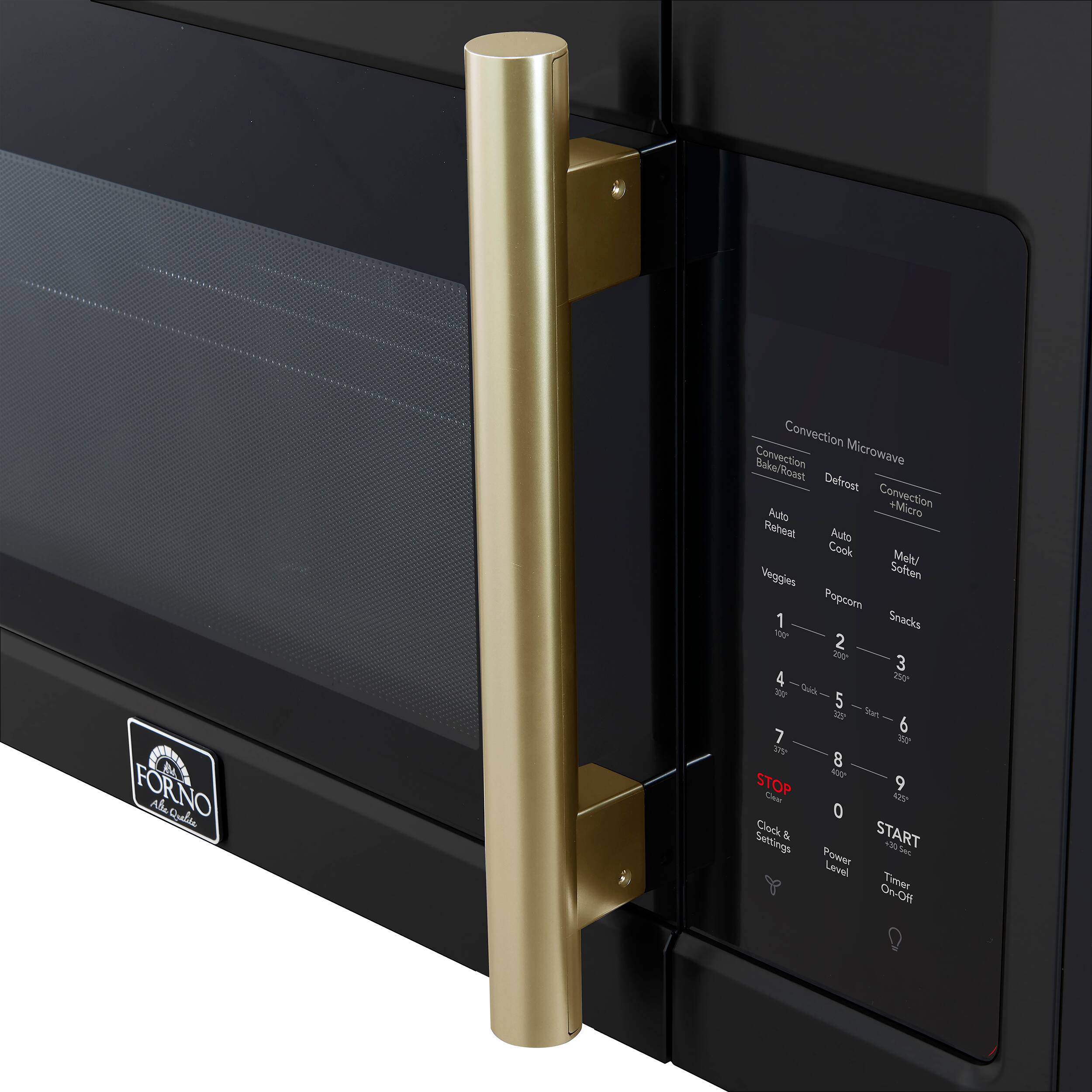 Convection Microwave, Convection Bake/Roast, Defrost, Convection + Micro, Auto Reheat, Auto Preheat, Cook, Melt/Soften, Veggies, Popcorn, Snacks, 1, 2, 3, 4, 5, 6, 7, 8, 9, 0, Clock & Settings, Power Level, Timer On/Off, STOP, START