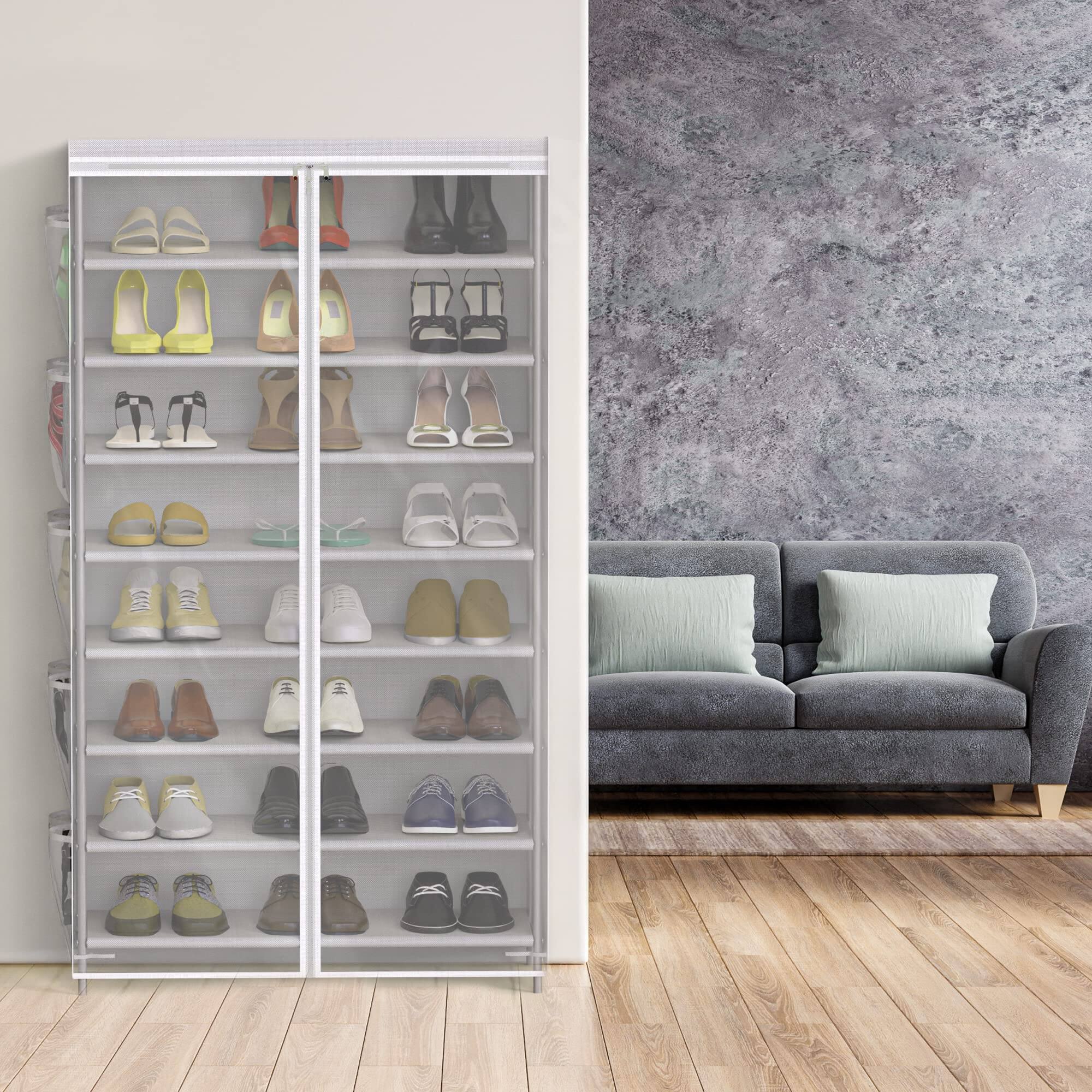 Alt View 4. Refined Abode Design - Shoe Rack Rack Tall Home Household Essential Item Solution Design - Brown.