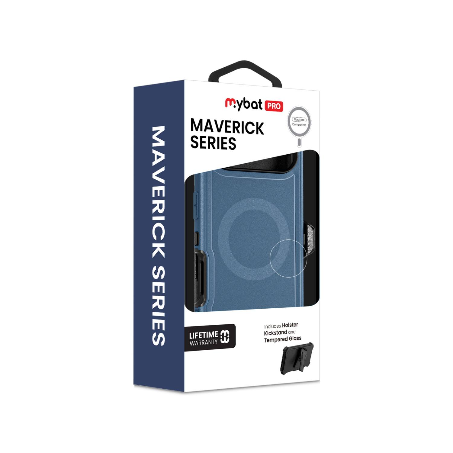 mybat PRO  
MAVERICK SERIES  

MAVERICK SERIES  

LIFETIME WARRANTY  

Includes Holster, Kickstand, and Tempered Glass