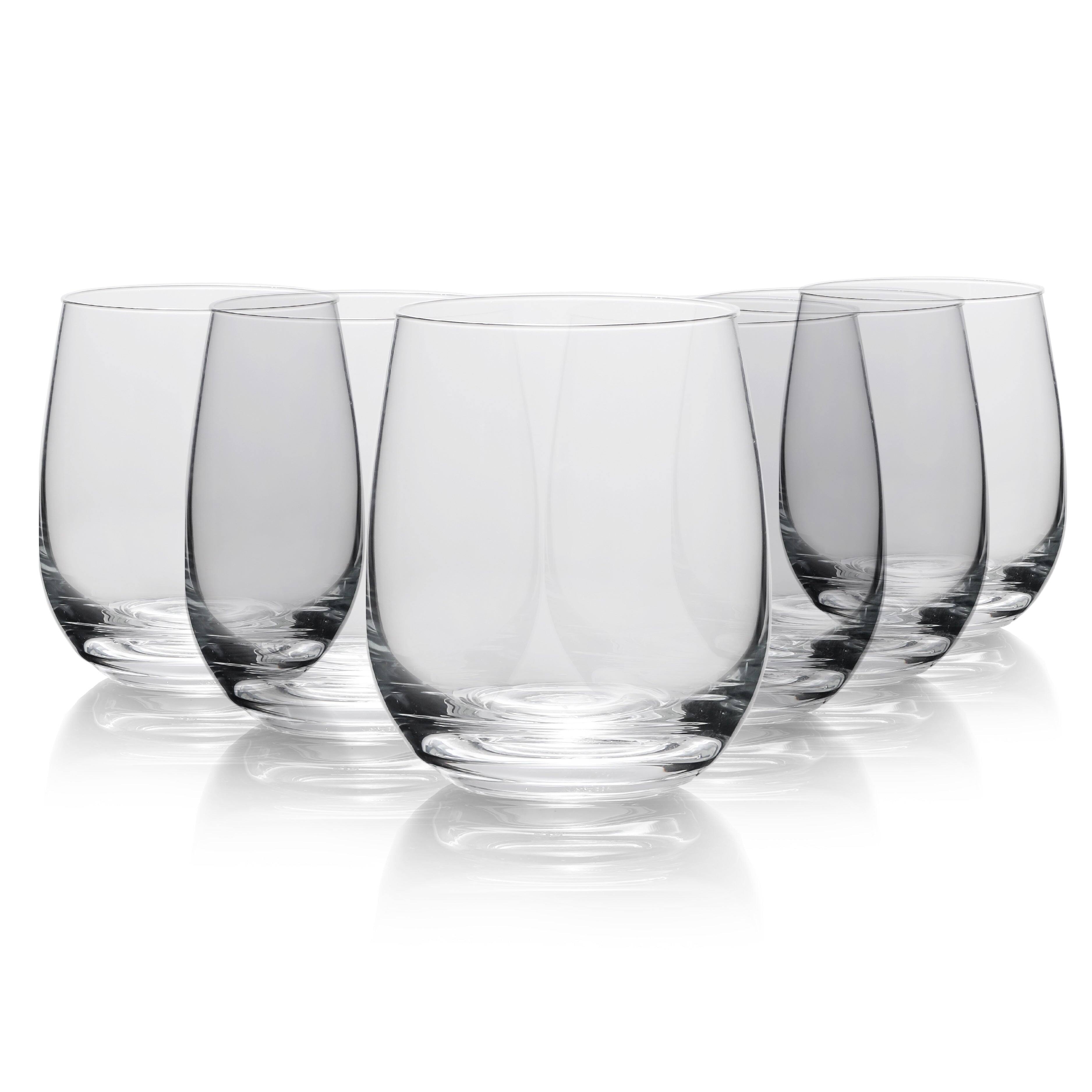 Table 12 - 15.5-Ounce Beverage Glasses, Lead-Free Crystal, Break Resistant - Clear