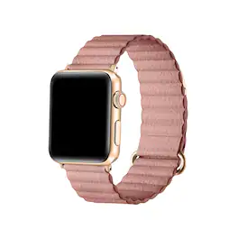 Posh Tech - Dakota Magnetic Leather Band for Apple Watch - Pink