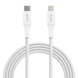 AXS - PROCharge USB-C to Lightning Braided Cable 4FT - White