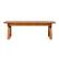 Alt View 24. Walker Edison - Modern Solid Acacia Wood Slatted Outdoor Coffee Table - Brown.