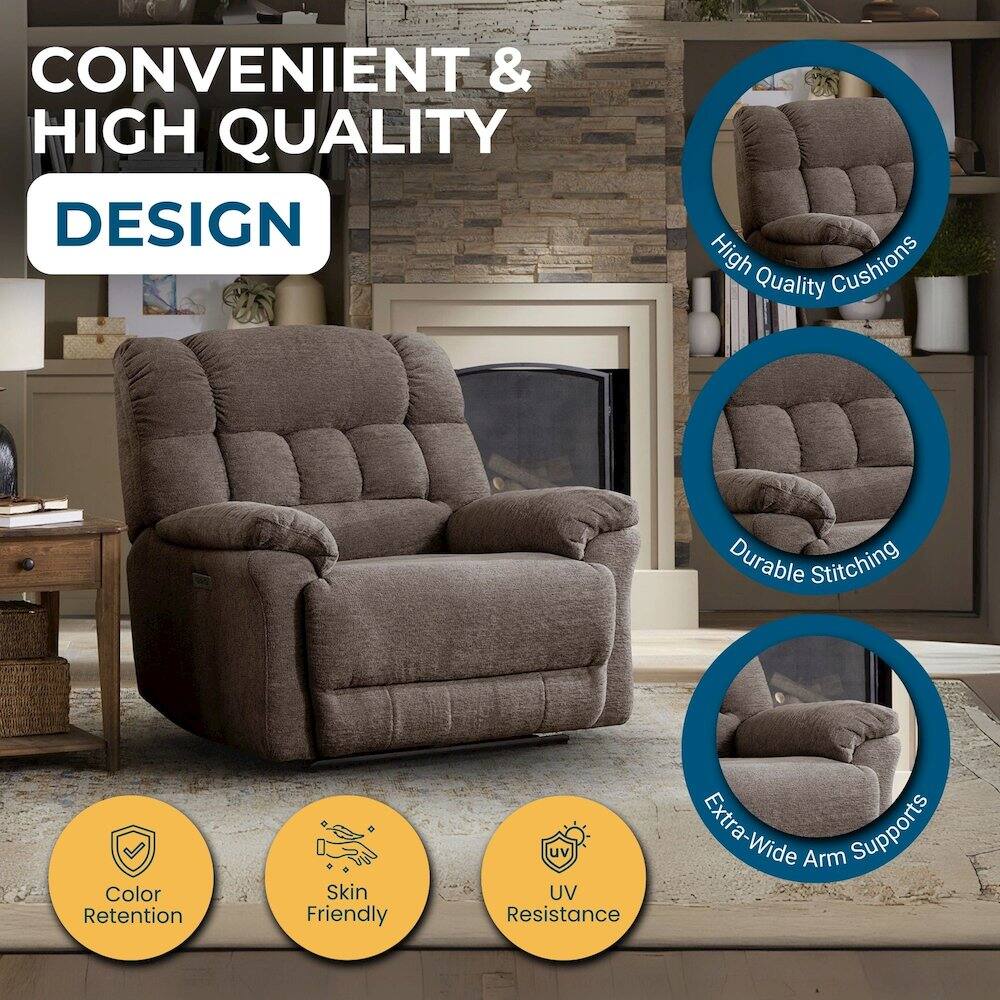 CONVENIENT & HIGH QUALITY DESIGN

- High Quality Cushions
- Durable Stitching
- Extra-Wide Arm Supports
- Color Retention
- Skin Friendly
- UV Resistance