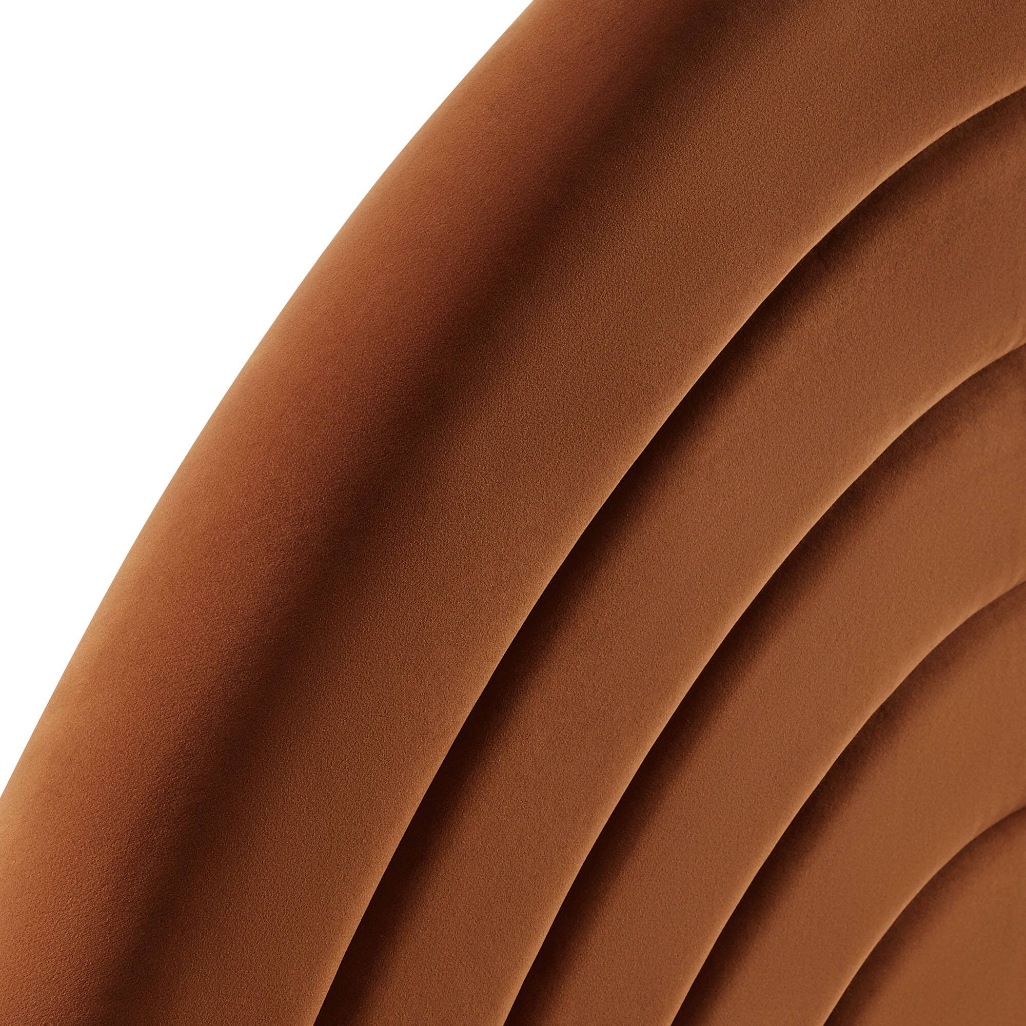 Alt View 1. Modway - Solana Arched Performance Velvet Full Headboard by Modway - Brown.