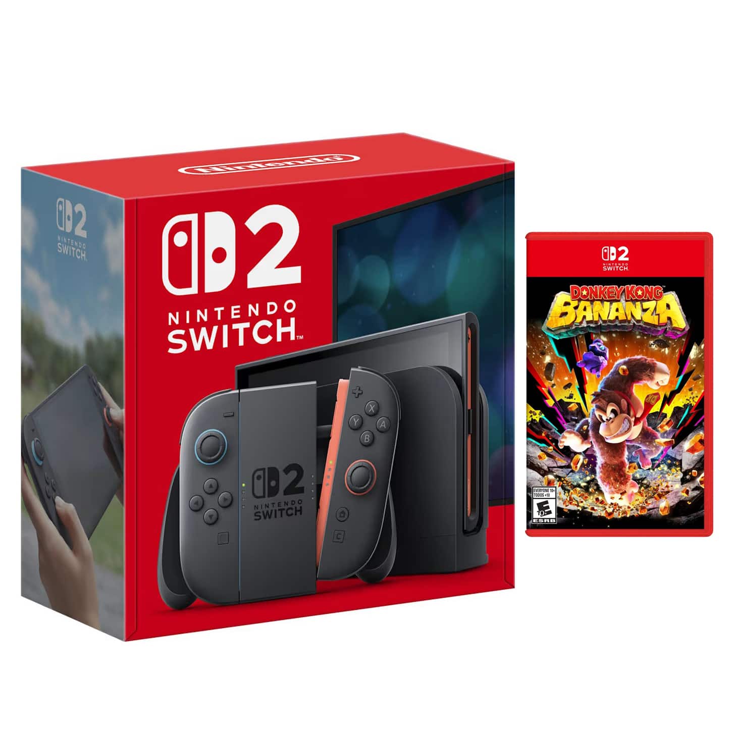 Switch 2 Video Game Console with Donkey Kong Bananza Bundle - Nintendo Switch 2