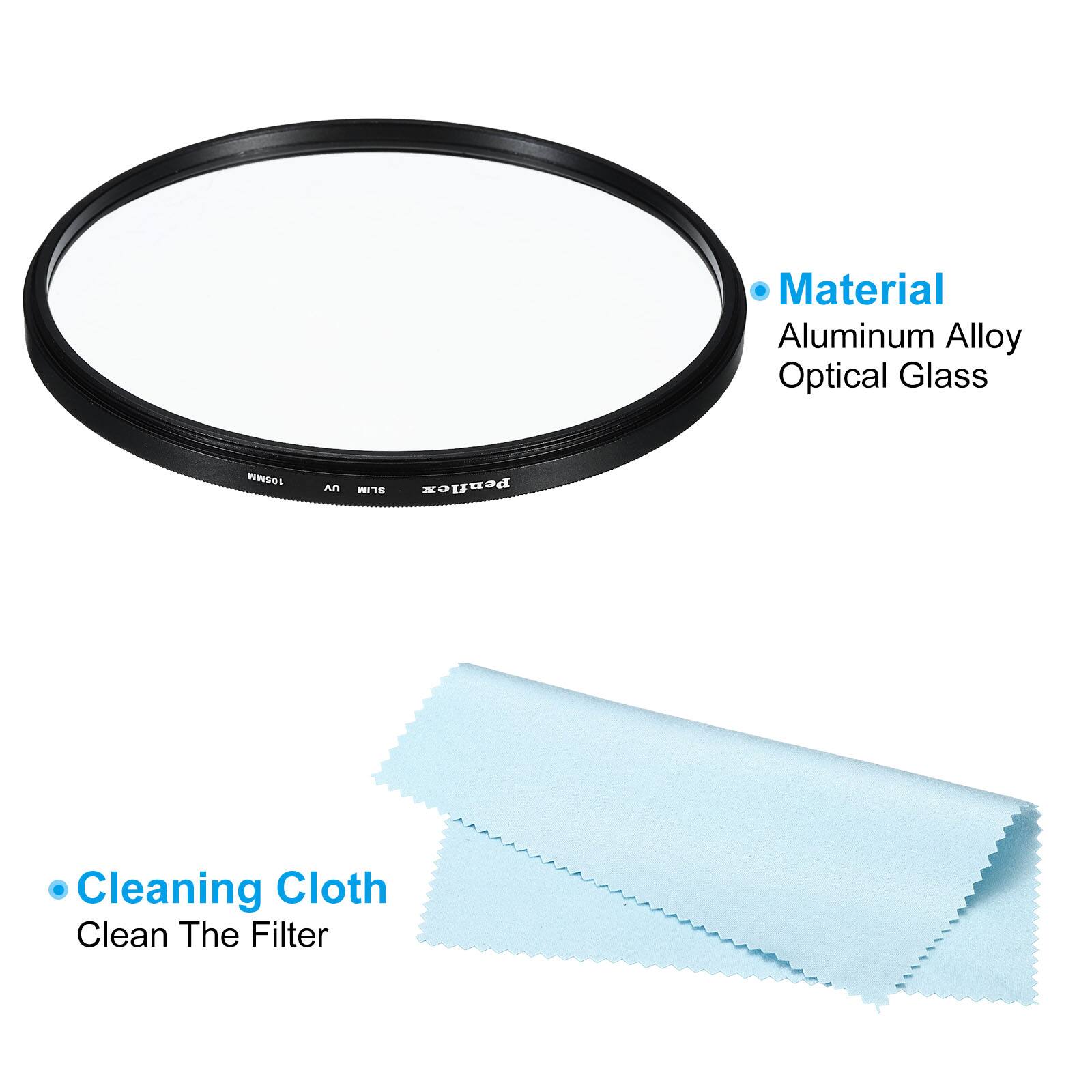 - Material: Aluminum Alloy Optical Glass
- Cleaning Cloth: Clean The Filter